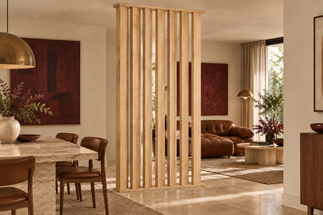 Separador Coco · Roble Nebraska · imagen de ambiente orientativa